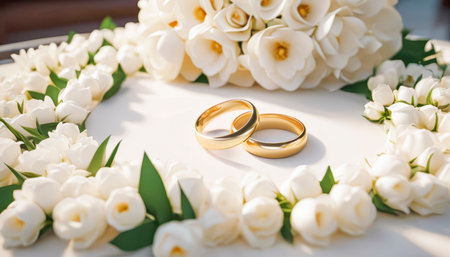 Wedding card series, beautiful formal wedding decoration.の素材