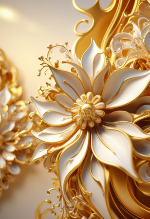 Wedding card series, beautiful formal wedding decoration.の素材