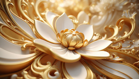 Wedding card series, beautiful formal wedding decoration.の素材