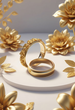Wedding card series, beautiful formal wedding decoration.の素材