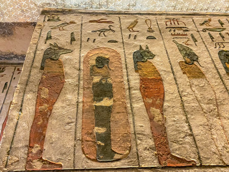 Tomb KV11 in the Egyptian Valley of the Kings, in the Theban necropolis, Egypt, Luxor.の写真素材