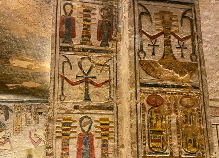 Tomb KV11 in the Egyptian Valley of the Kings, in the Theban necropolis, Egypt, Luxor.の写真素材