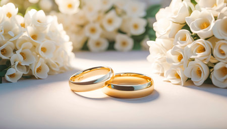 Wedding card series, beautiful formal wedding decoration.の素材