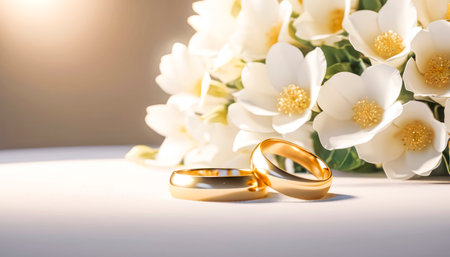Wedding card series, beautiful formal wedding decoration.の素材
