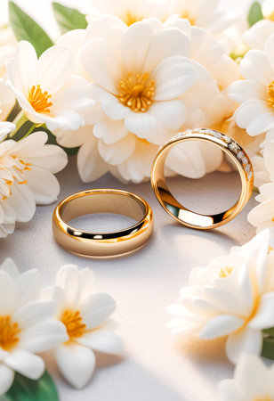 Wedding card series, beautiful formal wedding decoration.の素材
