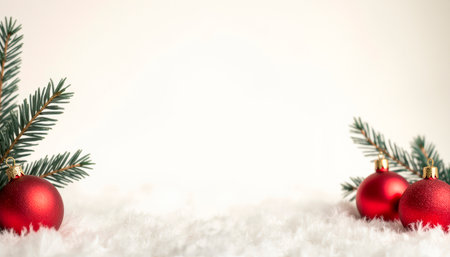 Christmas background with Christmas tree balls and decorations. Space for dough. Fairytale atmosphere of New Year and Christmas, Christmas Eve, magic and witchcraftの素材