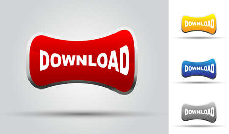 set web download button  vector illustrationのイラスト素材