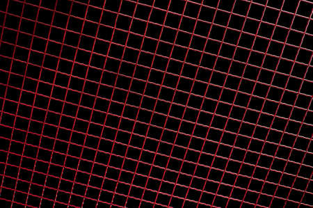 Texture background red grid on a black background. Decorative ceilingの写真素材