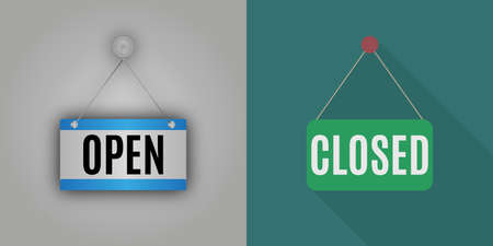 realistic and flat design with shadow plate closed and openのイラスト素材