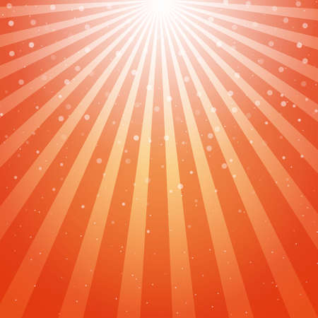 abstract backgound with Sun Rays and Bubbles Vectorのイラスト素材