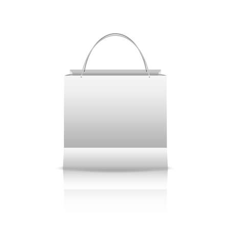 Shopping paper bag isolated on white. Vectorのイラスト素材