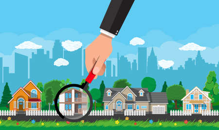 Private suburban house. Real estateのイラスト素材