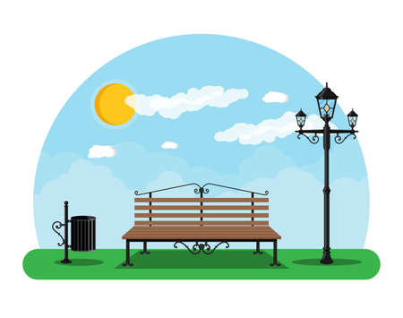 City park conceptのイラスト素材