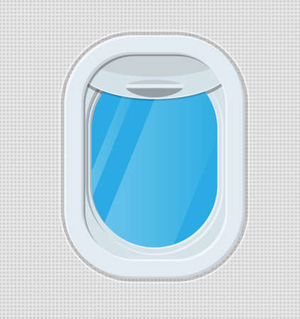 Window from inside the airplane.のイラスト素材