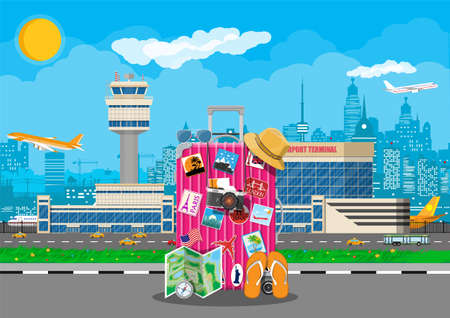 International airport concept.のイラスト素材