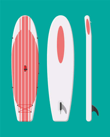 Modern surfboard. Surfing boardのイラスト素材