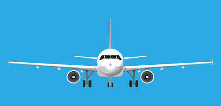 Airplane front view.のイラスト素材
