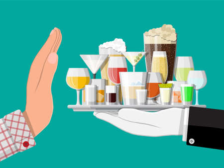 Alcohol abuse concept.