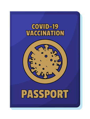 Covid-19 vaccination passport.のイラスト素材