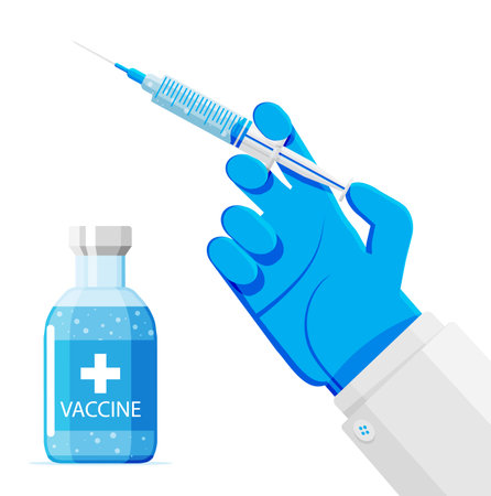 Coronavirus covid 19 vaccination concept.のイラスト素材