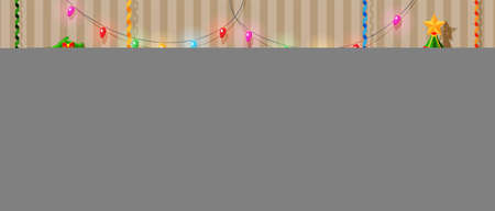 Cozy Interior of Christmas Living Roomのイラスト素材