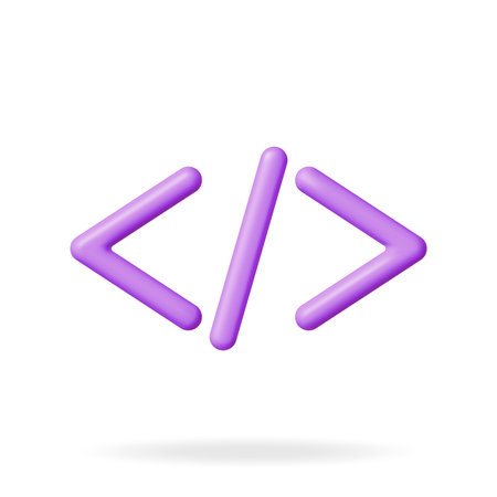 3d Code Icon Isolated on Whiteのイラスト素材