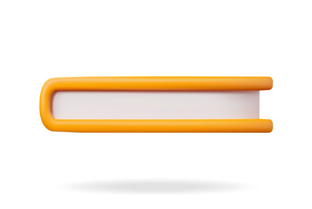 3D Closed Book Isolated on White Backgroundのイラスト素材