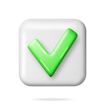 3D Right Button in Square Shapeのイラスト素材