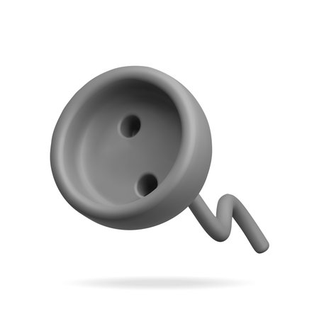 3d black socket for plug isolated