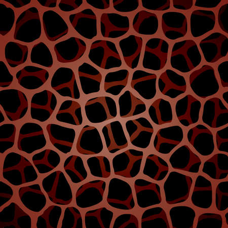 Vector abstract seamless texture red color on black background.のイラスト素材