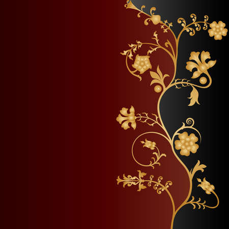 Vector floral background.のイラスト素材