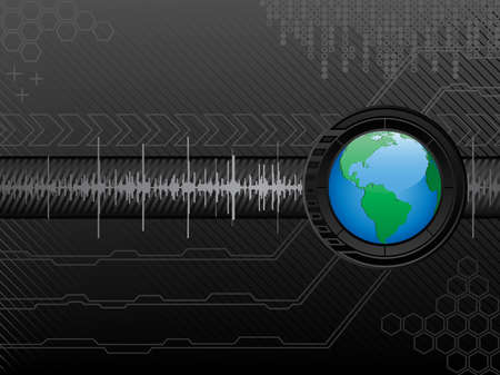 Abstract futuristic background. Vector illustration.のイラスト素材