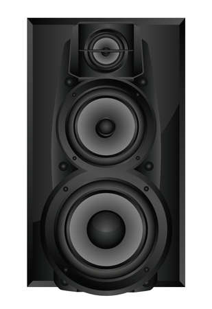 Isolated image of audio speaker. Vector illustration.のイラスト素材