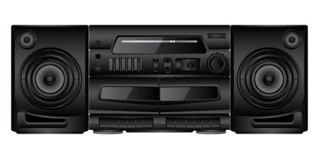 Isolated image of a boombox.のイラスト素材