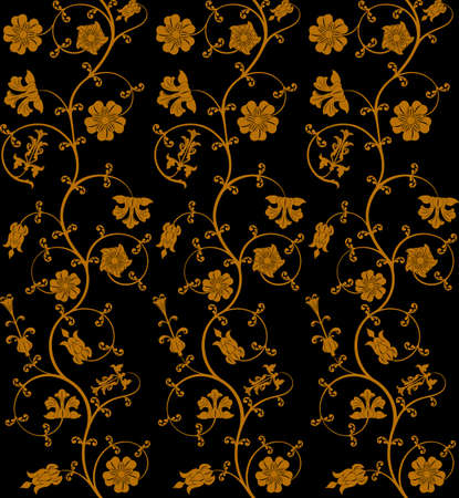 Seamless floral backgroundのイラスト素材