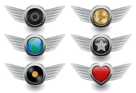 Isolated iconsのイラスト素材