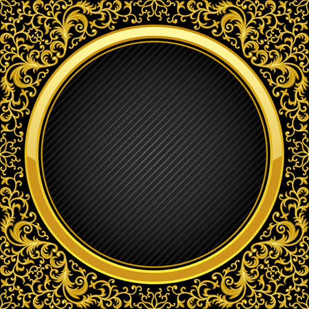 Vintage floral frameのイラスト素材