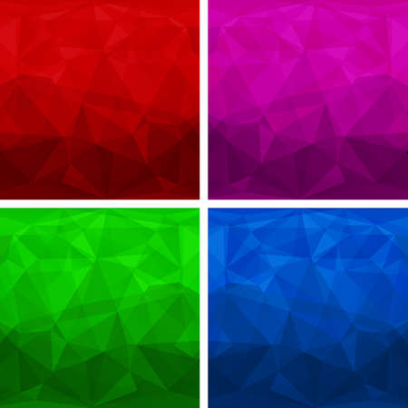Set of abstract modern style triangle のイラスト素材