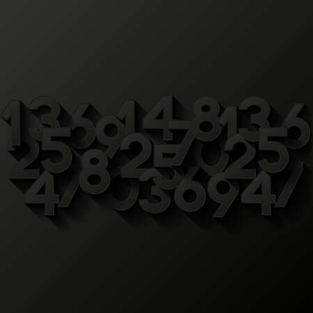 Abstract background with numbersのイラスト素材