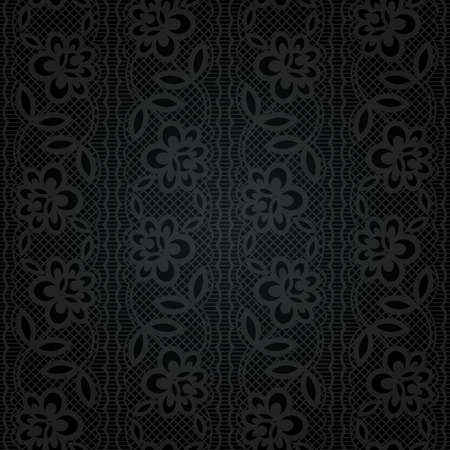 Seamless lace. Abstract floral patternのイラスト素材