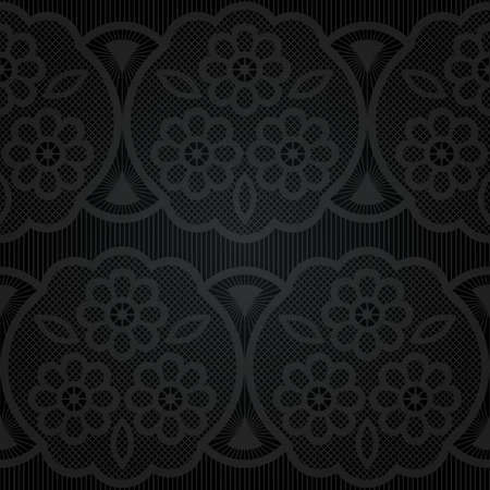 Seamless lace. Abstract floral patternのイラスト素材