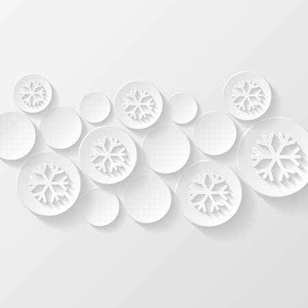 Abstract background with snowflakesのイラスト素材