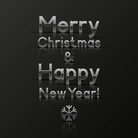 Christmas and New Year greeting cardのイラスト素材