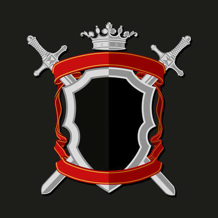 Coat of arms in modern flat styleのイラスト素材