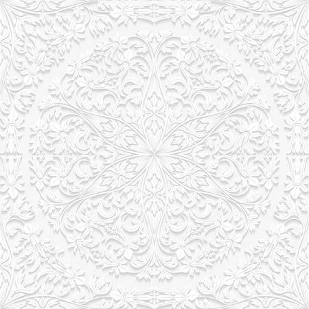 Seamless floral pattern in traditional styleのイラスト素材