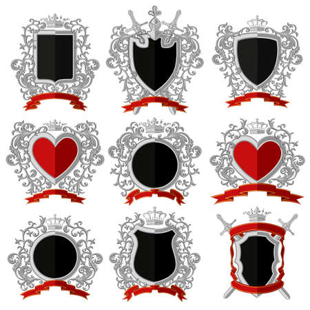 Coat of arms. Flat designのイラスト素材