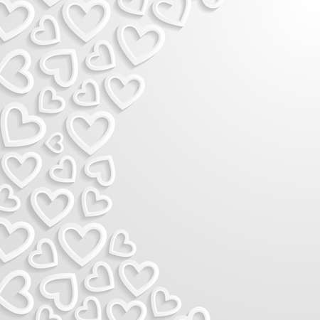 Abstract background with heartsのイラスト素材