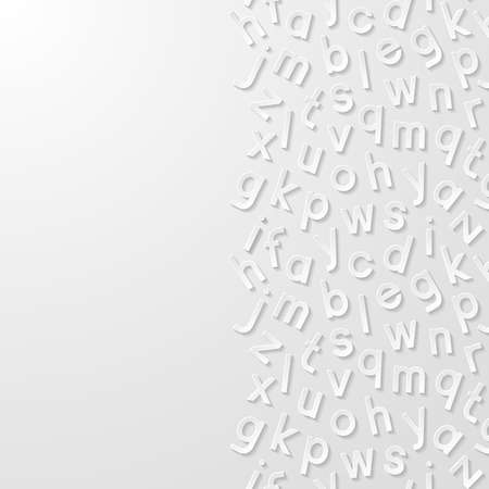 Abstract background with alphabet. のイラスト素材