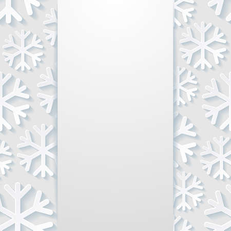Abstract background with snowflakesのイラスト素材