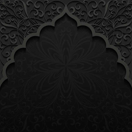 Abstract background with traditional ornamentのイラスト素材